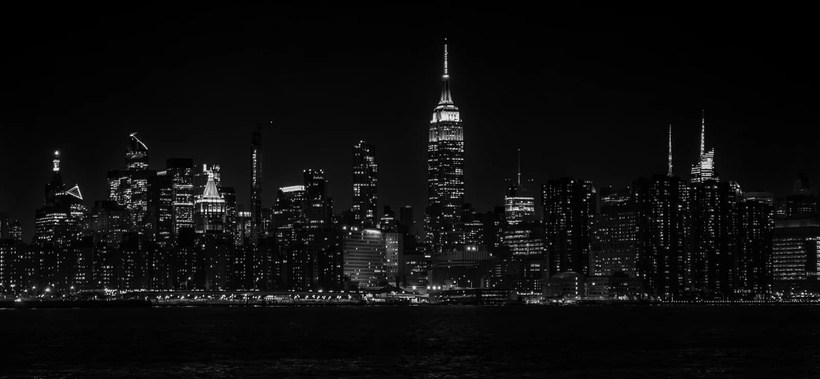 Manhattan skyline at night, New York City
