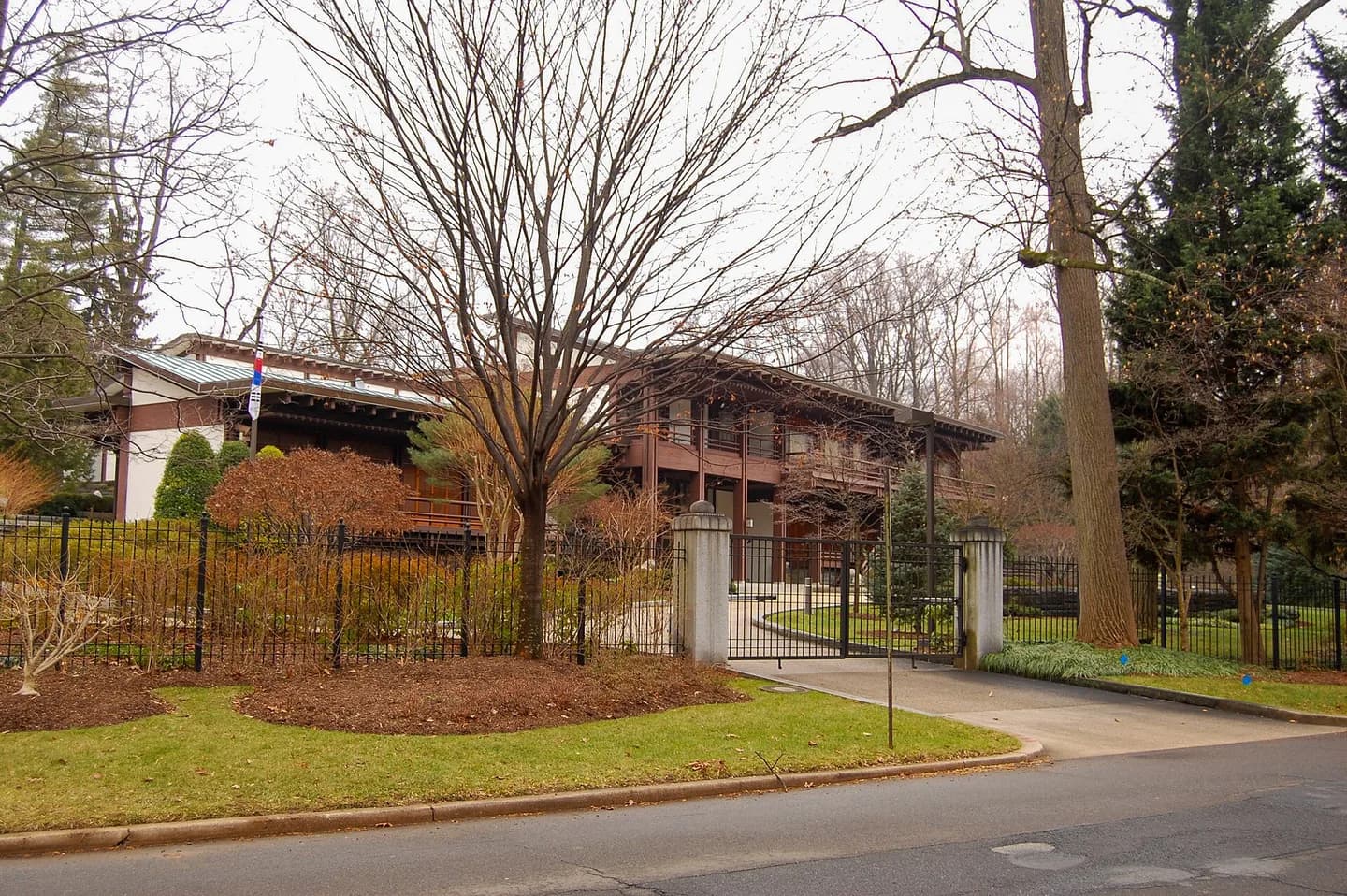 The ambassador of South Korea's house in the Spring Valley neighborhood of northwest Washington, DC.