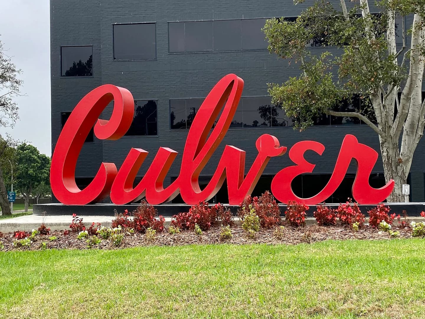 Culver City sign at Culver Pointe office building in Fox Hills, Culver City, California, designed based on marquee of Culver Theater (now Kirk Douglas Theater) in downtown Culver City, CA, USA