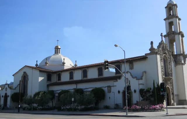 St. Charles Borromeo Church, North Hollywood, CA, side view