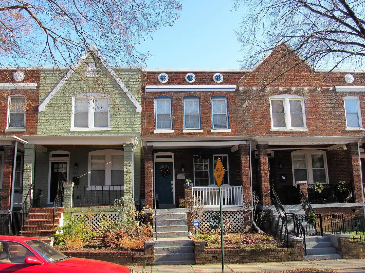 Row houses in the Kingman Park neighborhood of Washington, D.C..