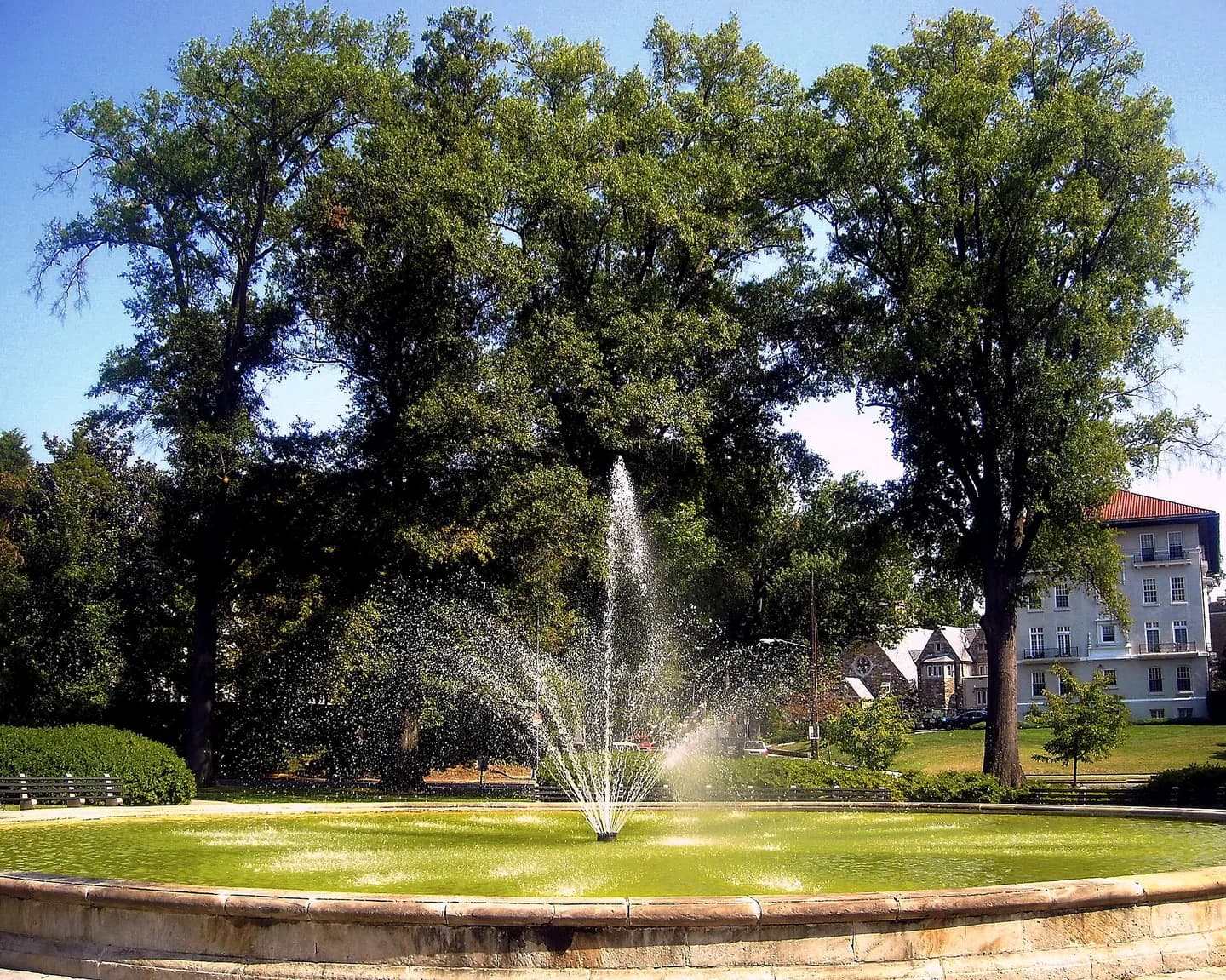 The Francis Griffith Newlands Memorial Fountain located at Chevy Chase Circle on the Washington, D.C./Maryland border. It was designed by Edward Wilton Donn in 1933, and was erected in 1938. It is listed on the National Register of Histori