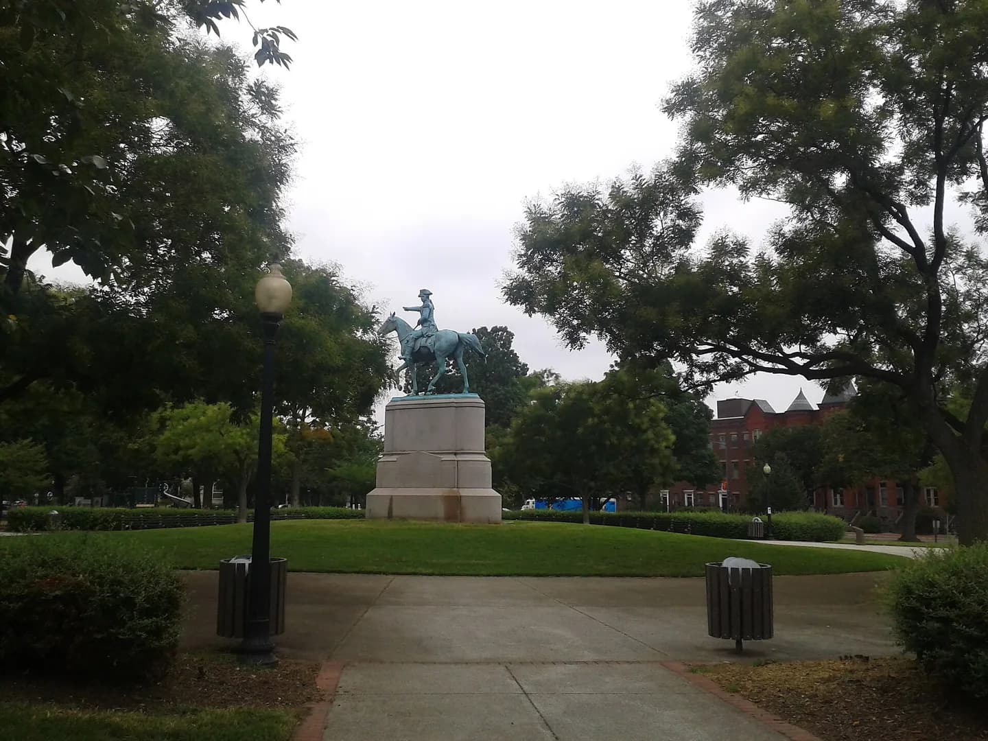 Stanton Park, Washington, DC, with the statue of General Nathanael Greene in the center